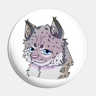 First Time Drawing Snow Leopard Pin