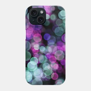 Teal Purple Bubbles Phone Case