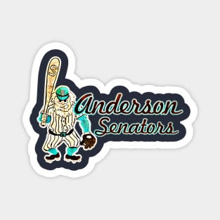 Anderson Senators Baseball Magnet