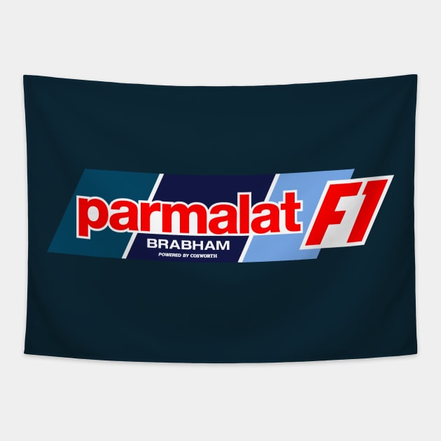 Brabham Parmalat F1 Team Tapestry by San Studios Company
