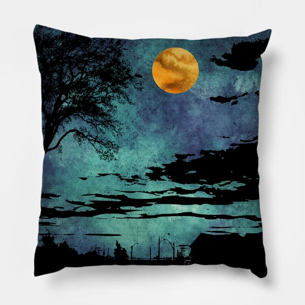 Black Night Pillow by Bishop Creations