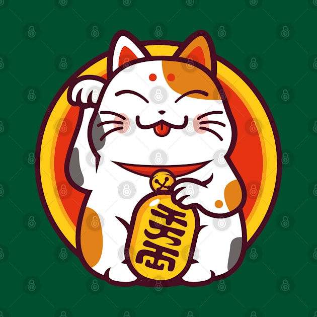 lucky cat - Maneki neko by redwane