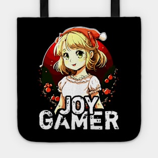 Kawaii Anime Girl Gamer Christmas Quote Tote