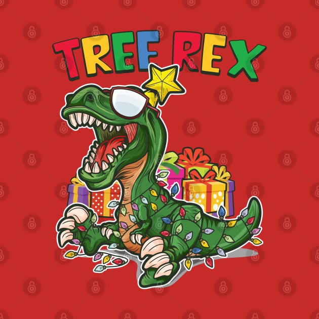 Dinosaur Christmas Tree Rex by RAWRTY ANIMALS