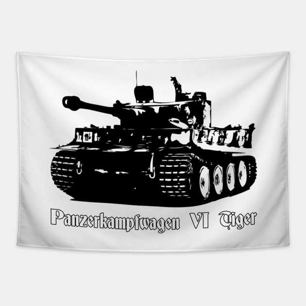 ww2 tiger tank Tapestry by untagged_shop