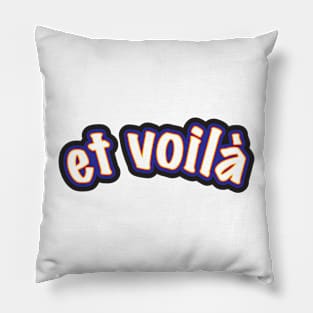 eh voilà – Colourful Graffiti-style Lettering Pillow