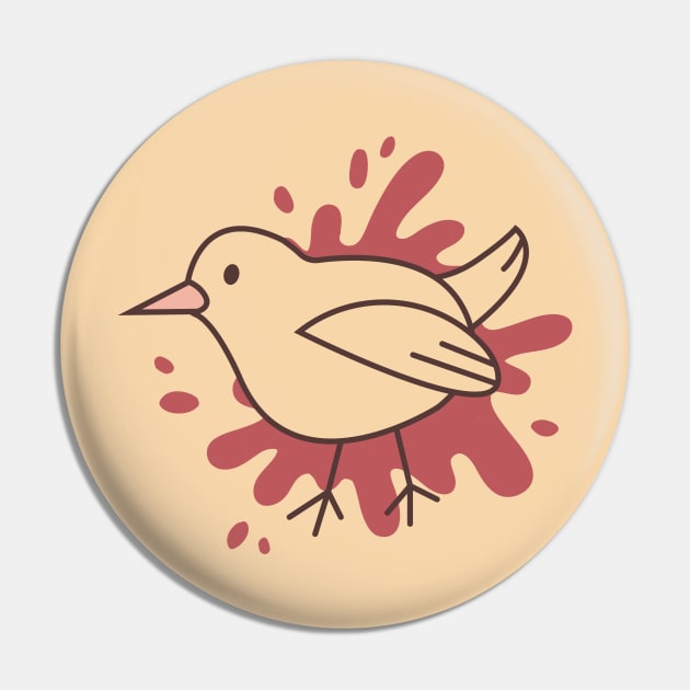 Little bird icon Pin by Pontiki
