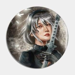 Nier automata portrait fan art Design (eyes edition) Pin