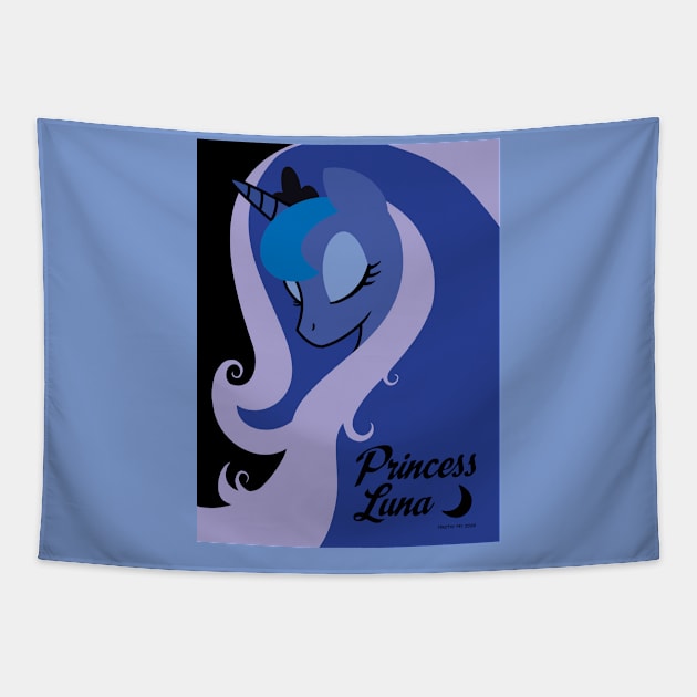 Princess Luna Tapestry by Tim_Kangaroo