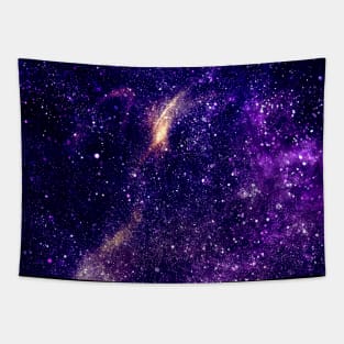 Ultra violet purple abstract galaxy Tapestry