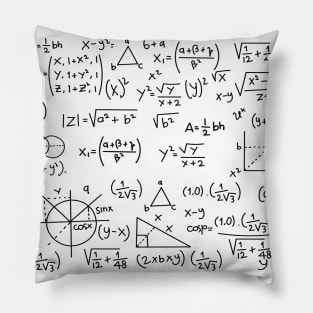 Math Formulas Blackboard School Geek Pillow