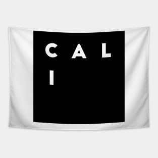 Cali | black square letters Tapestry