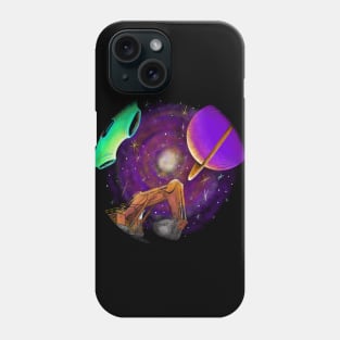 excavator galaxy Phone Case