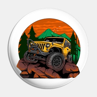 Jeep yellow Pin