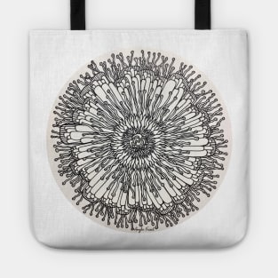 Black and White Flower Tote