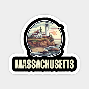 Massachusetts State USA Magnet