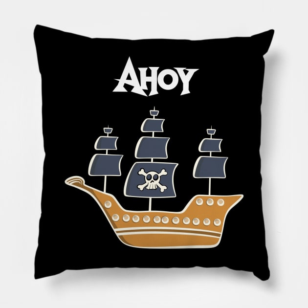 Ahoy! Pillow by Brianjstumbaugh