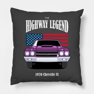 Chevy Chevelle SS 1970 Classic Car American Pillow