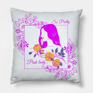 Pink Lady Pillow