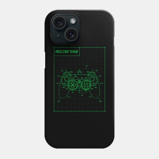 Press Start to Play Gaming Phone Case