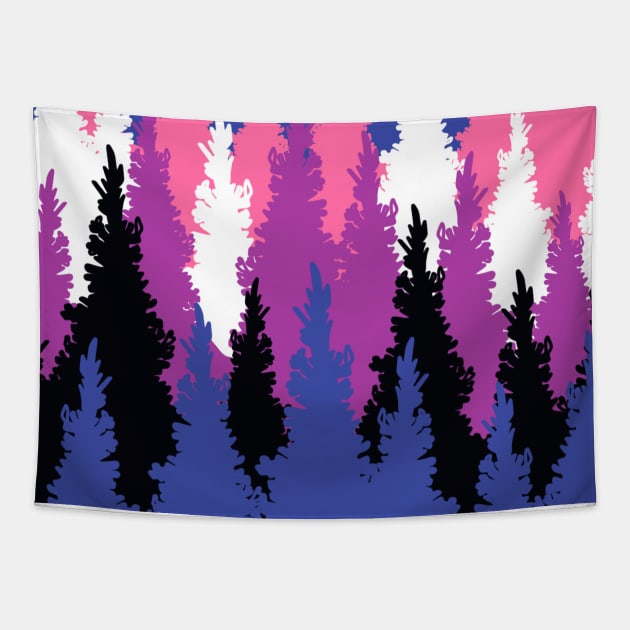 The Forest (Gender Fluid) Tapestry by SentABearToSpace 