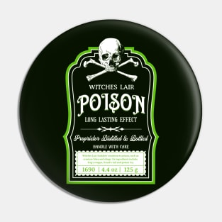 Skull and Bones Poison Label Pin