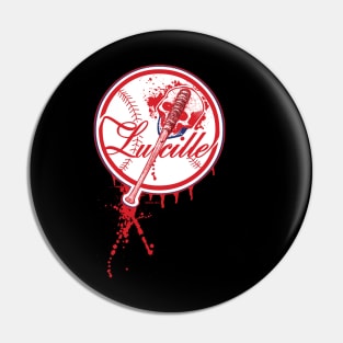 Lucille Baseball Logo Pin