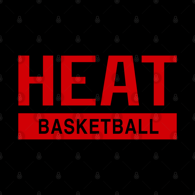 Heat Basketball by Buff Geeks Art