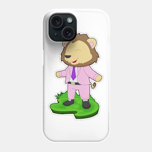 Lion Groom Tie Wedding Phone Case