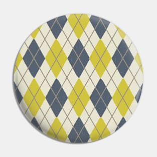 Argyle Pattern (YELLOW) Pin