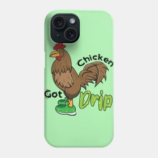 Chicken With Shoes Brown Green DRIP Phone Case