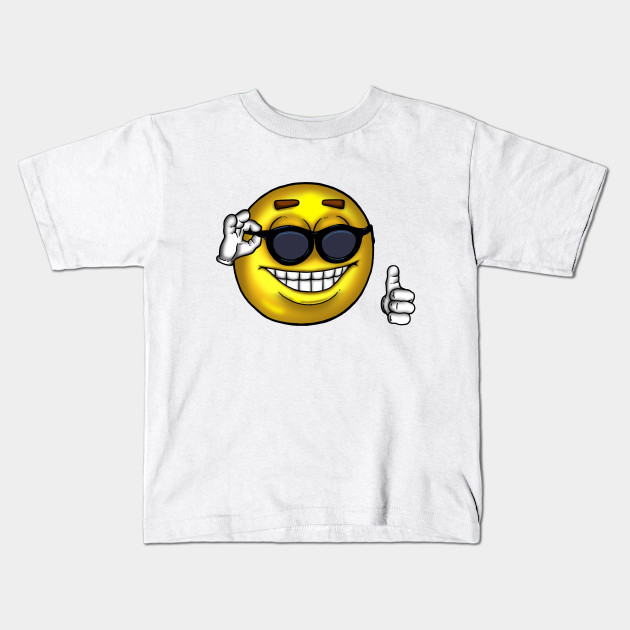 Sunglasses Thumbs Up Meme Emoji Kids T Shirt Teepublic