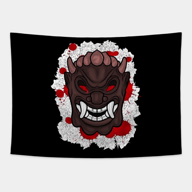 Mr Robot - Dark Army Mask - Whiterose Tapestry by Daburninator22