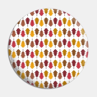 Oak Leaves Pattern (Autumn Colours) Pin