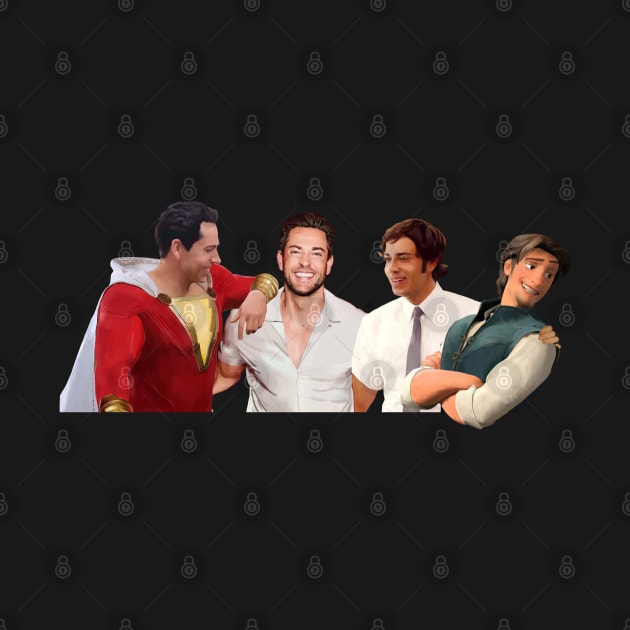 The many faces of Zachary Levi by drawingsbymegsart