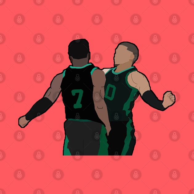 Jaylen Brown + Jayson Tatum by xavierjfong