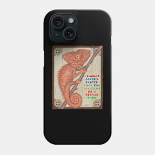 Cute Funny Chameleon Lizard Phone Case