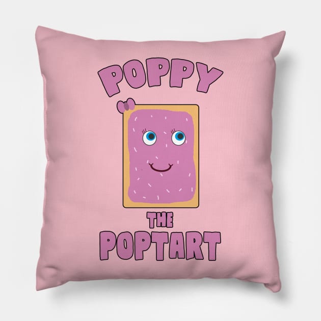 Poppy the Pop Tart! Pillow by AmandaPandaBrand