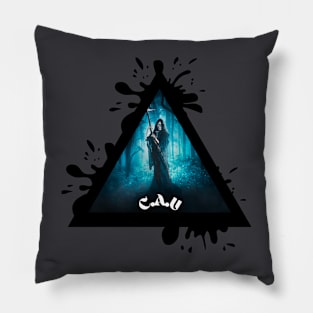 creepy grim reaper C.A.U (creepy and unexplained) Pillow