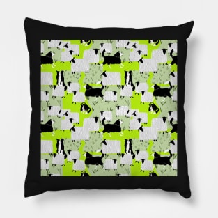 Sheep and Border Collie Pillow