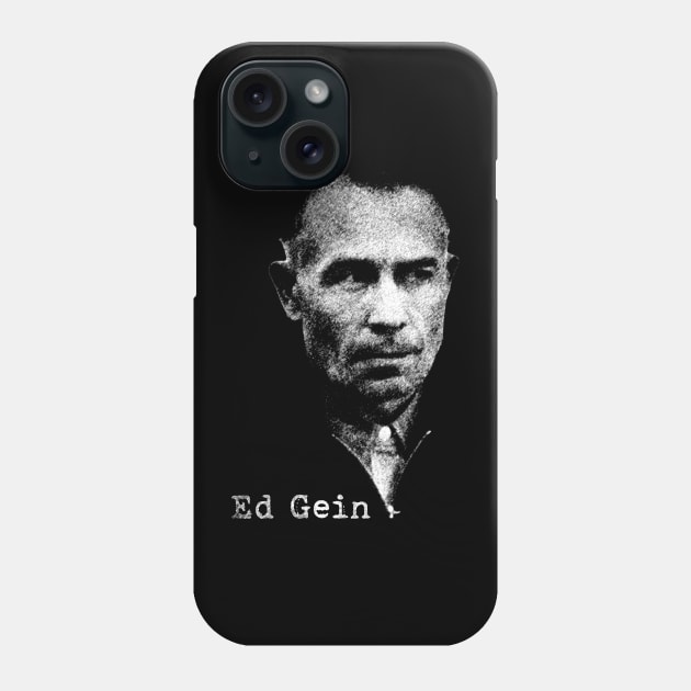 Ed Gein Portrait Retro Phone Case by TuoTuo.id