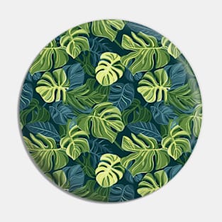 Tropical Minimalism: Monstera Leaf Elegance Pin