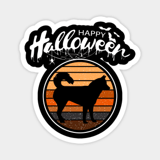 Funny Happy Halloween Beautiful Siberian Husky Kid Gift Magnet