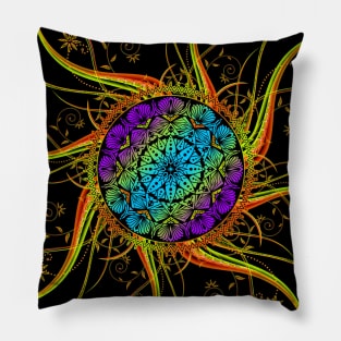 Colorful mandala Pillow