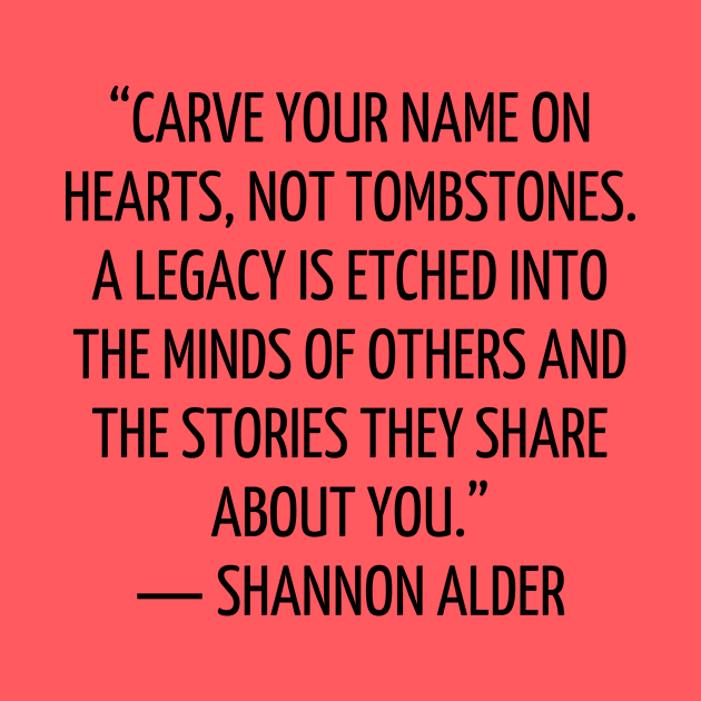 quote Shannon Alder about charity by AshleyMcDonald