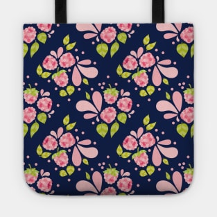 Raspberry Boom Seamless Surface Pattern Design Tote