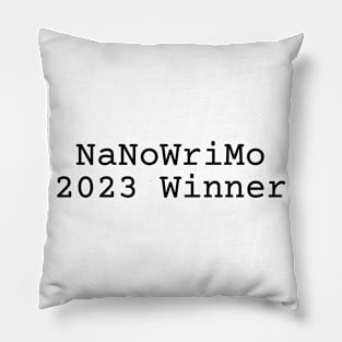 NaNoWriMo 2023 Winner Pillow