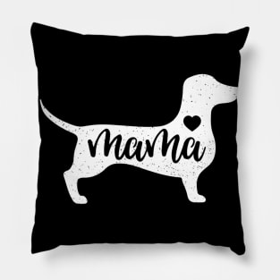 Dachshund Mama Love Heart Pillow