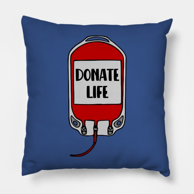 Donate Life Blood Donor Pillow by KayBee Gift Shop