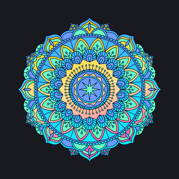 Mandala Meditation by Foxxy Merch